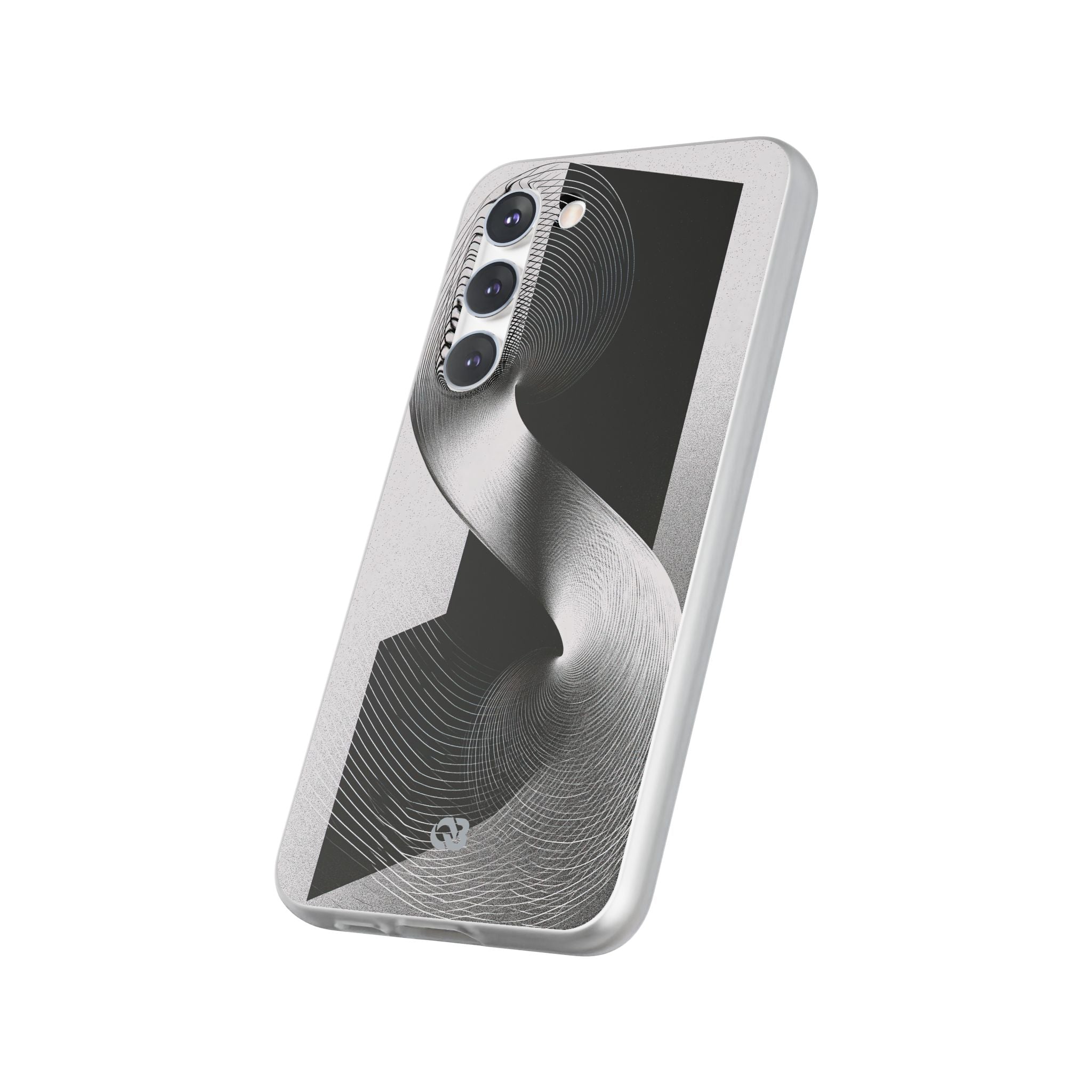 Grey Lite Phone Case for Samsung - Obsidian Moiré Wave