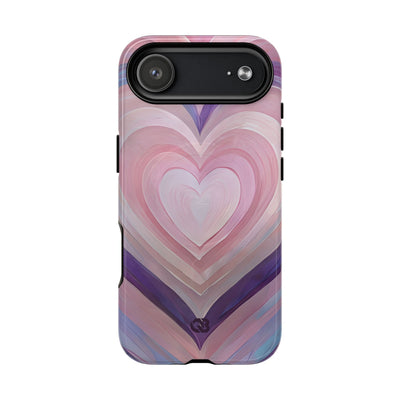 Lavender Pulse Hearts · Tough+ Magsafe