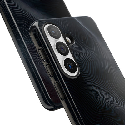 Black Tough Phone Case for Samsung - Obsidian Ridge Flux