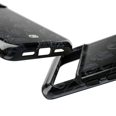 Obsidian Damask · Tough Phone Case for Pixel ·  Black