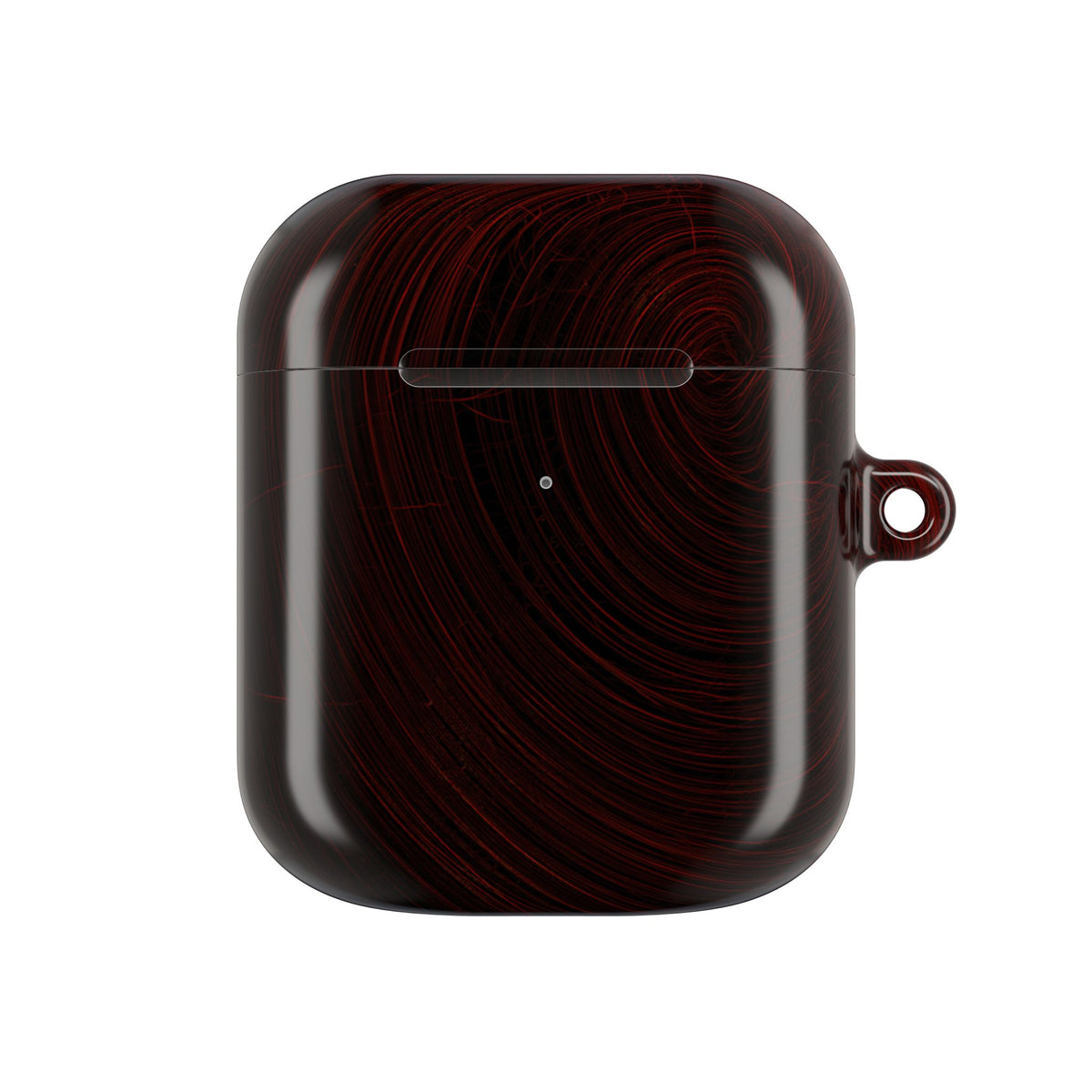 Crimson Solar Orbit · Hard Case for AirPods & AirPods Pro · Red