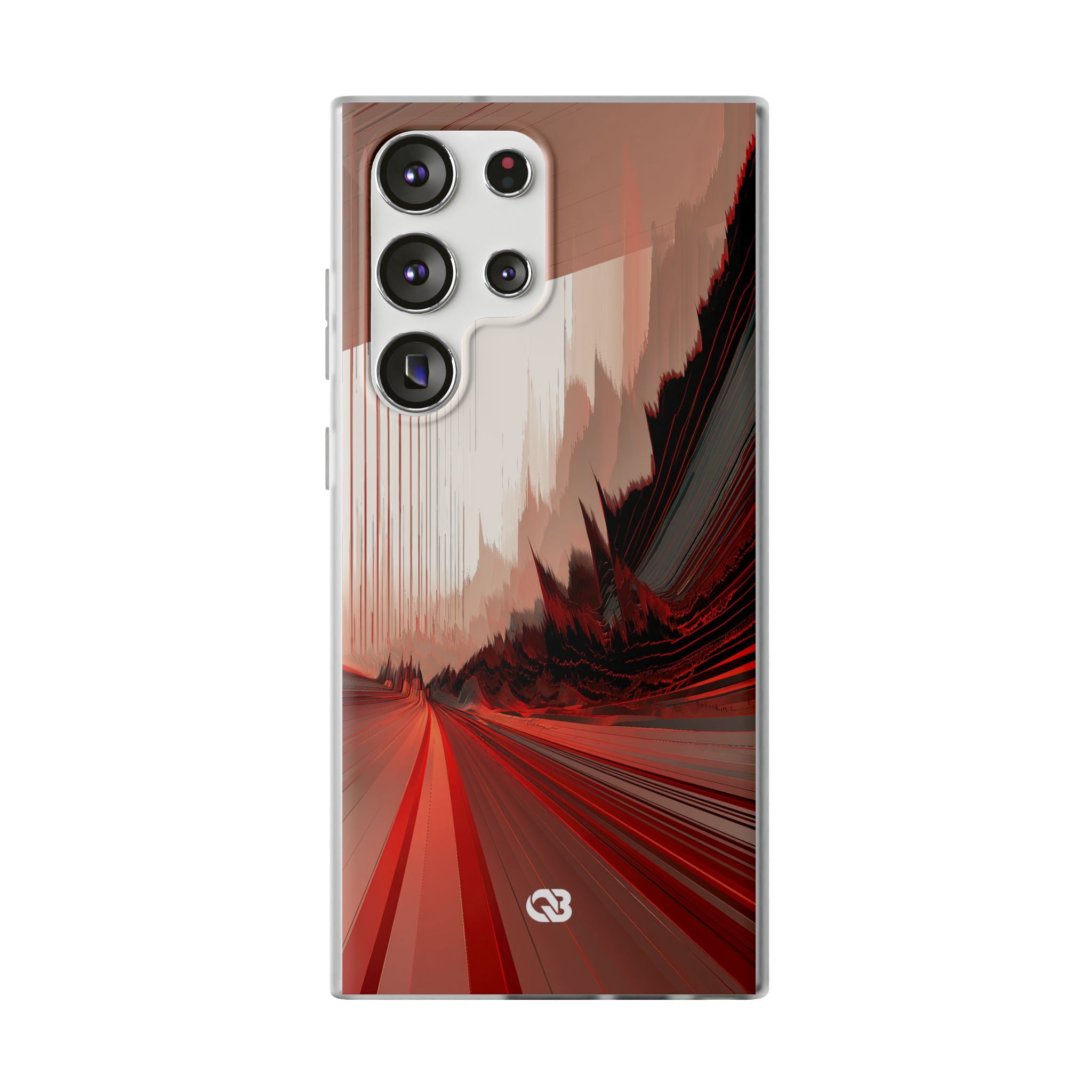 Red Lite Phone Case for Samsung - Crimson Pulse Horizon