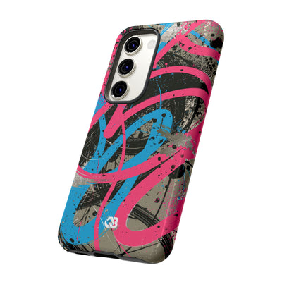 Cyber Splatter Flow · Tough Phone Case for Samsung · Pink