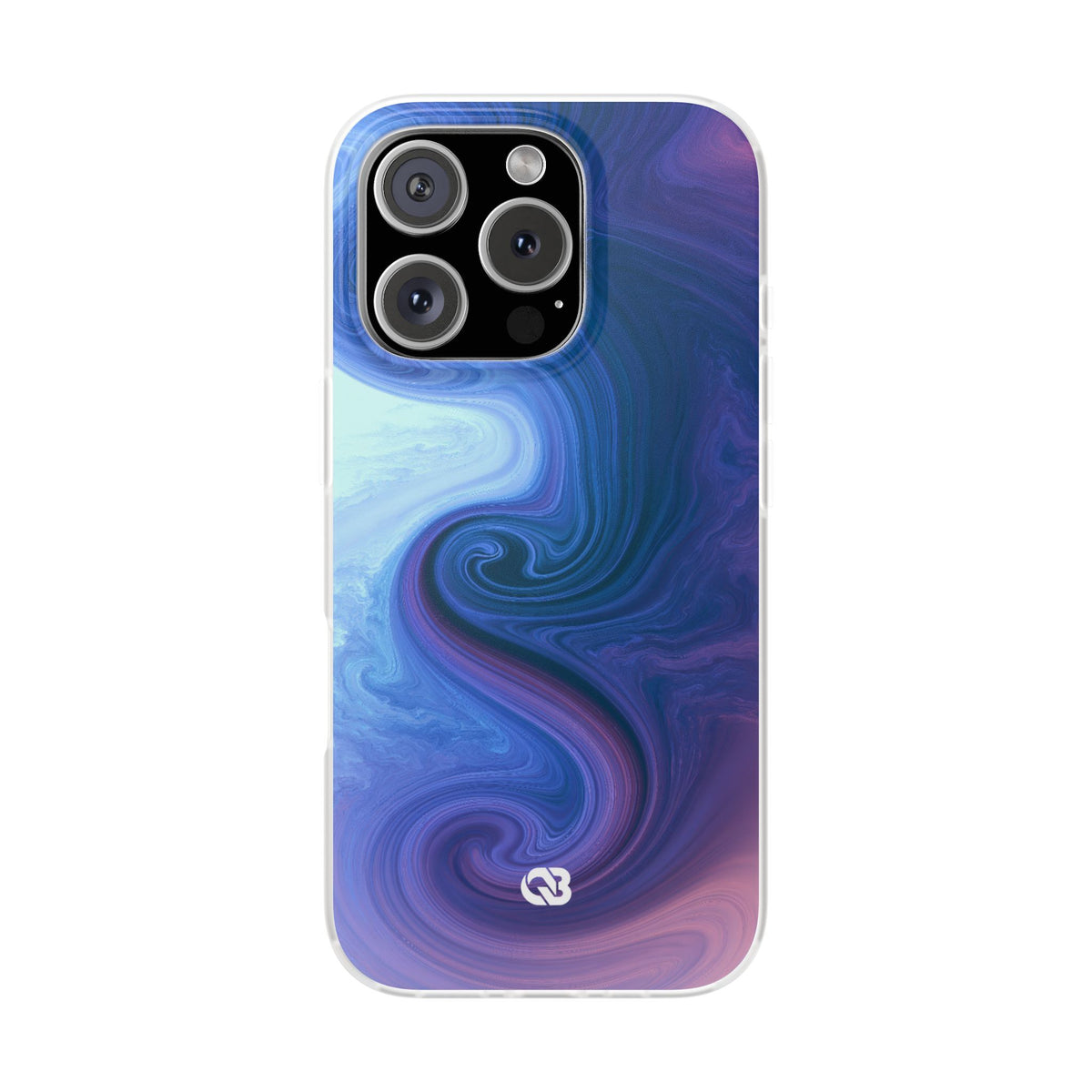 Azure Fluid Swirl · Lite Phone Case for iPhone ·  Blue