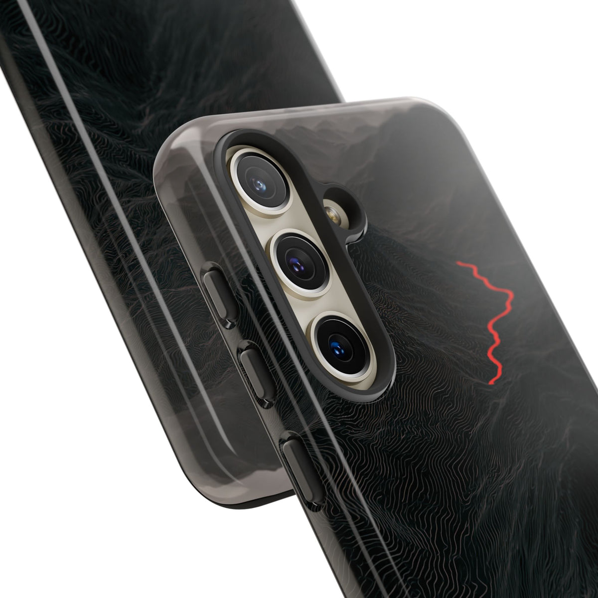 Crimson Ridge Pass · Tough Phone Case for Samsung · Black