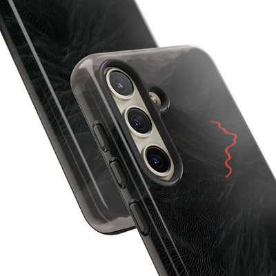 Crimson Ridge Pass · Tough Phone Case for Samsung · Black
