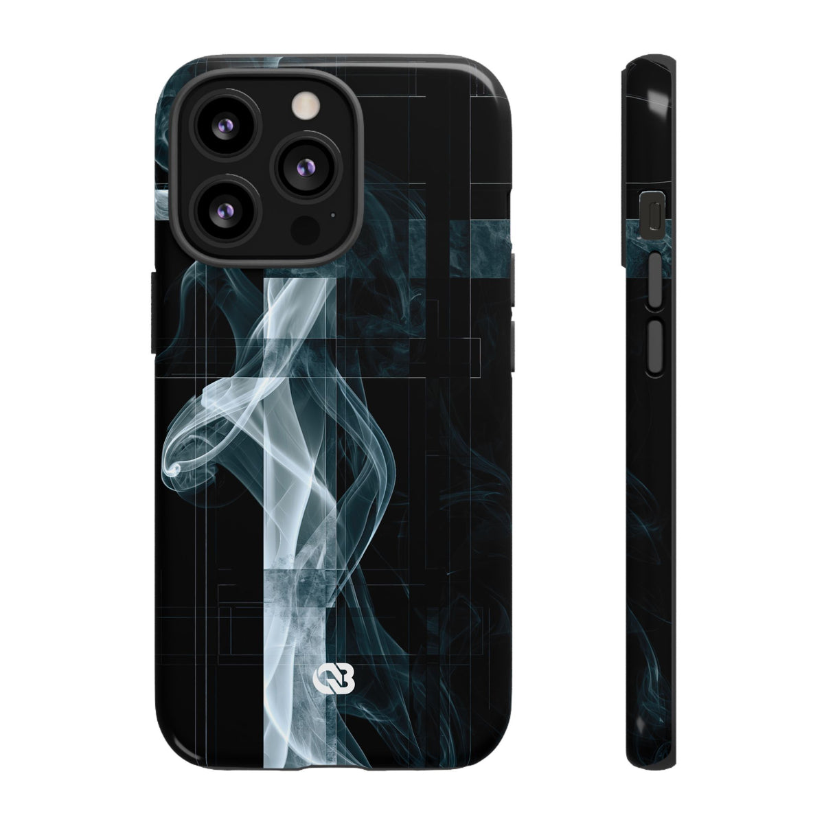 Fractured Smoke · Tough Phone Case for iPhone · Black