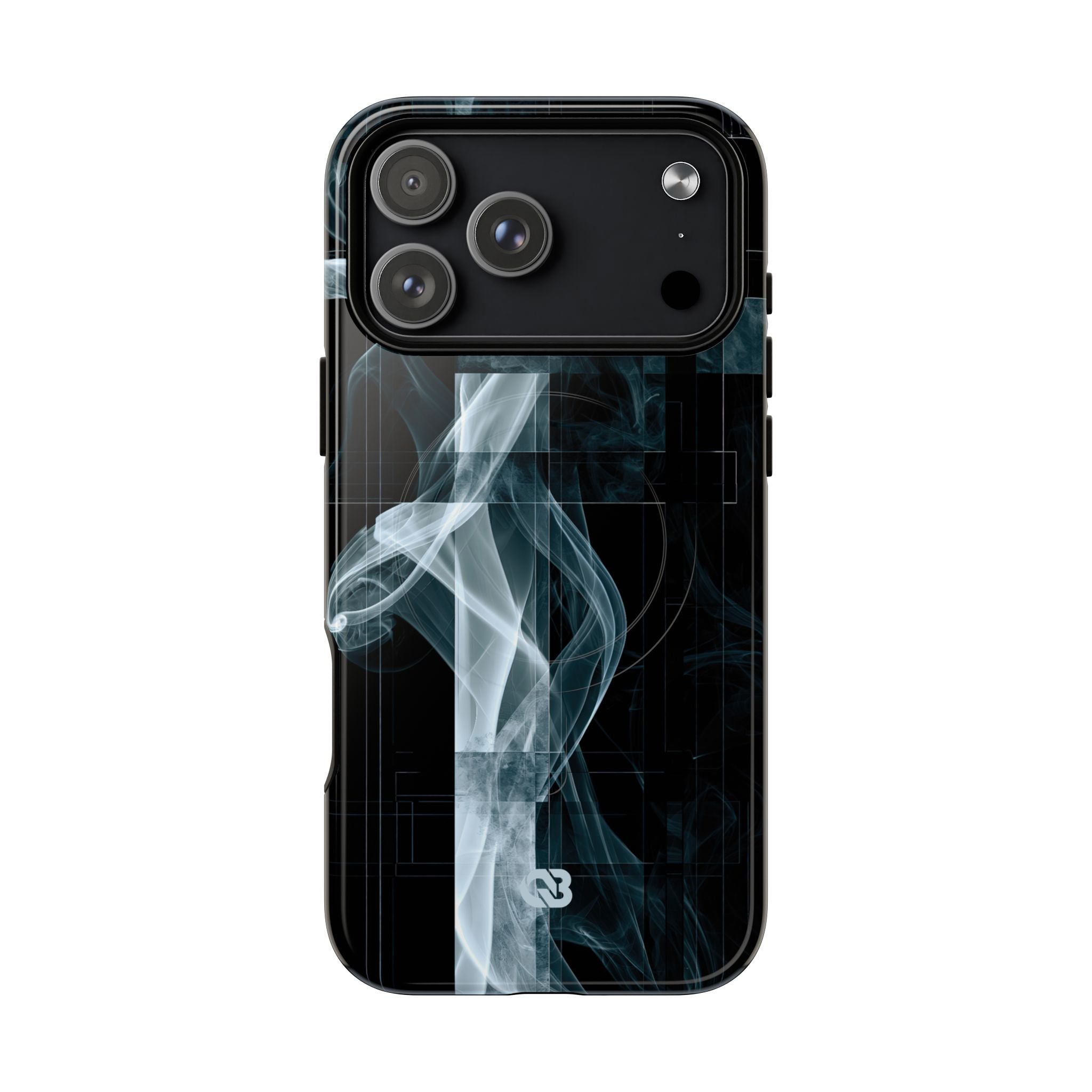 Black Tough 2.0 Magsafe Phone Case for iPhone - Arctic Vapor Grid