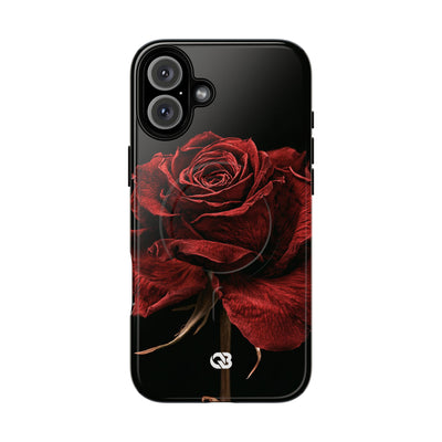 Crimson Noir Rose · Tough 2.0 Magnetic Phone Case for iPhone · Black