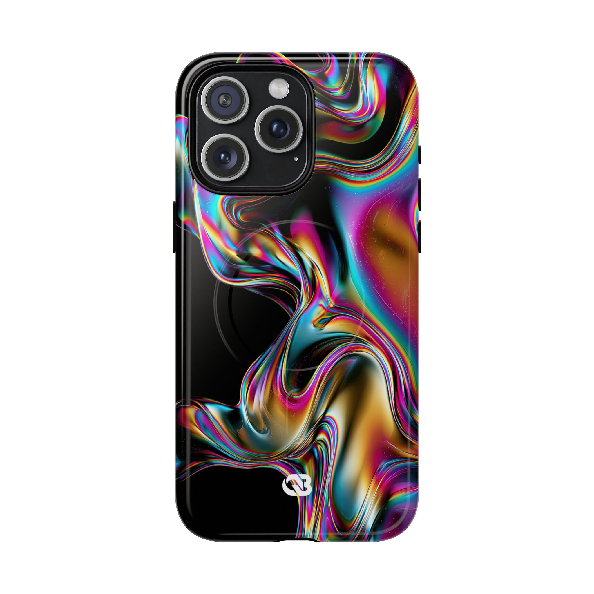 Purple Tough 2.0 Magsafe Phone Case for iPhone - Liquid Neon Chrome