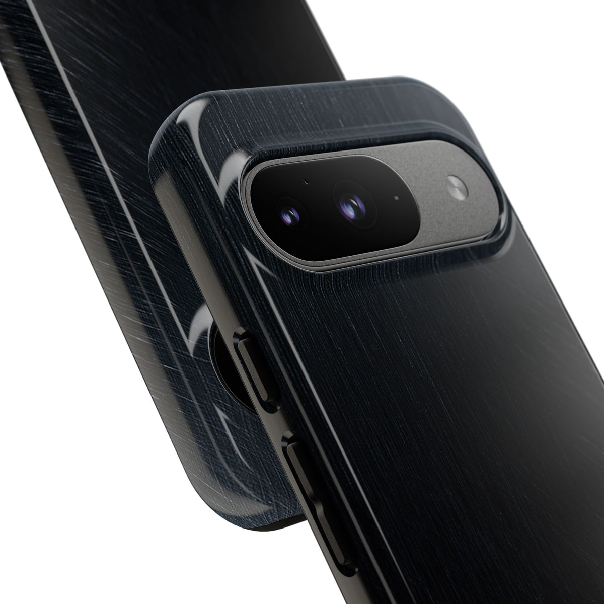Brushed Obsidian Steel · Tough Phone Case for Pixel ·  Black