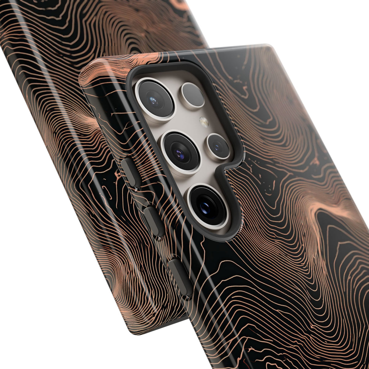 Mesa Elevation Contour · Tough Phone Case for Samsung · Black