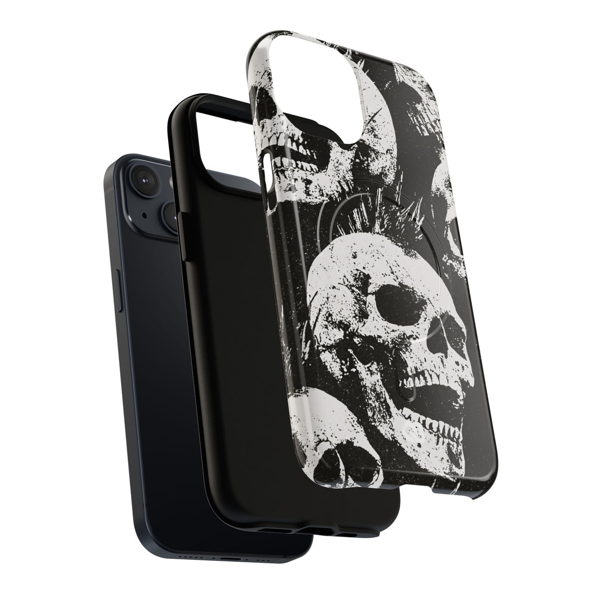 Punk Skull Riot · Tough 2.0 Magnetic Phone Case for iPhone · Black