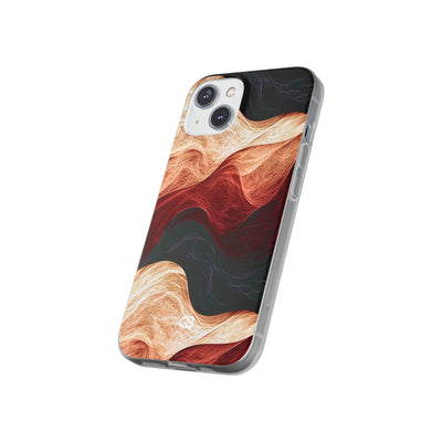Ember Wave Dispersion · Lite Phone Case for iPhone ·  Red