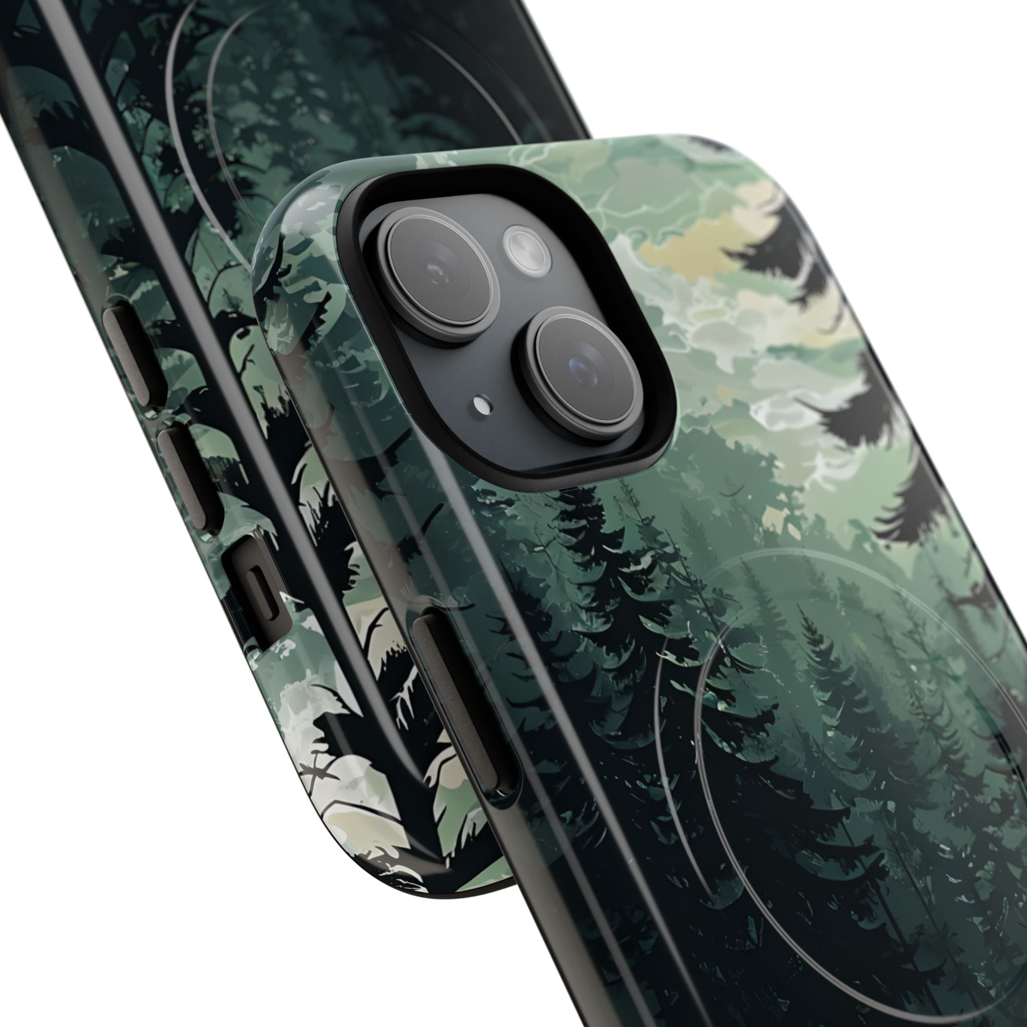 Misty Pine Shadow · Tough+ Phone Case for iPhone · Magsafe