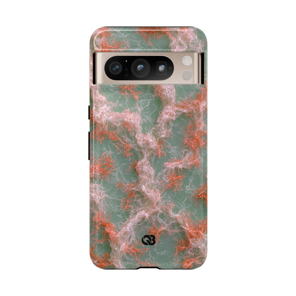 Coral Pixel Matrix · Tough Phone Case for Pixel ·  Green