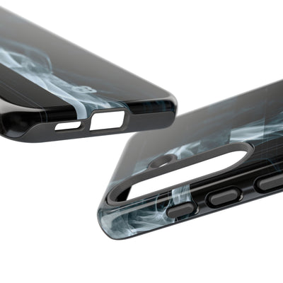 Black Tough Phone Case for Samsung - Arctic Vapor Grid
