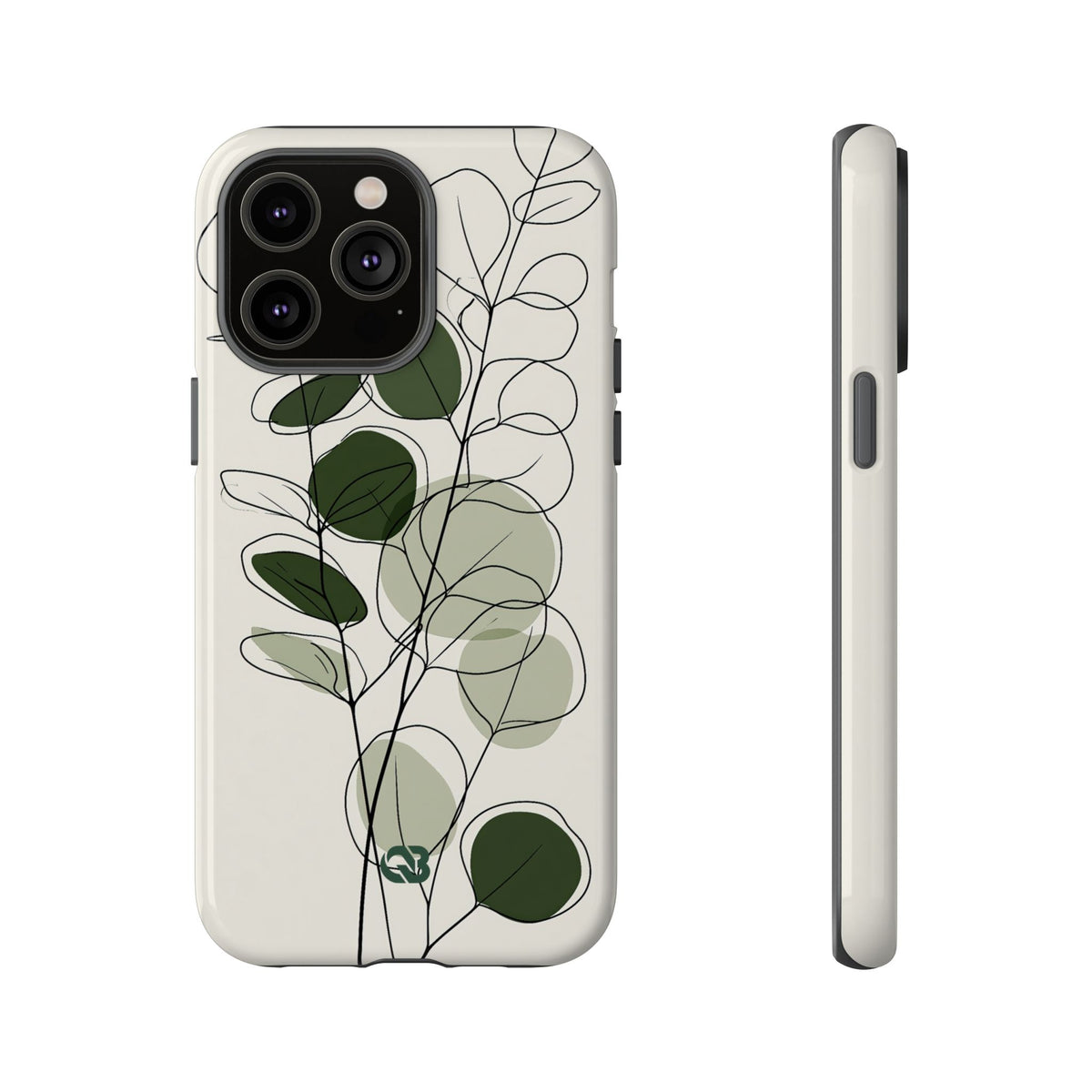 Eucalyptus Foliage Study · Tough Phone Case for iPhone · Green