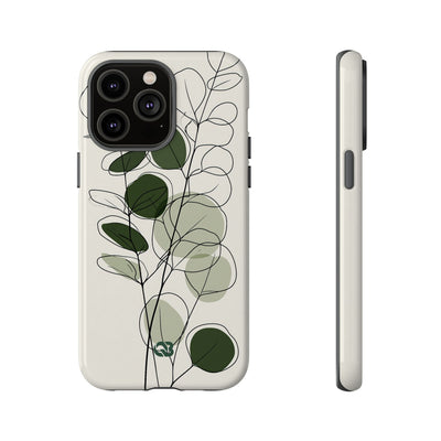 Eucalyptus Foliage Study · Tough Phone Case for iPhone · Green