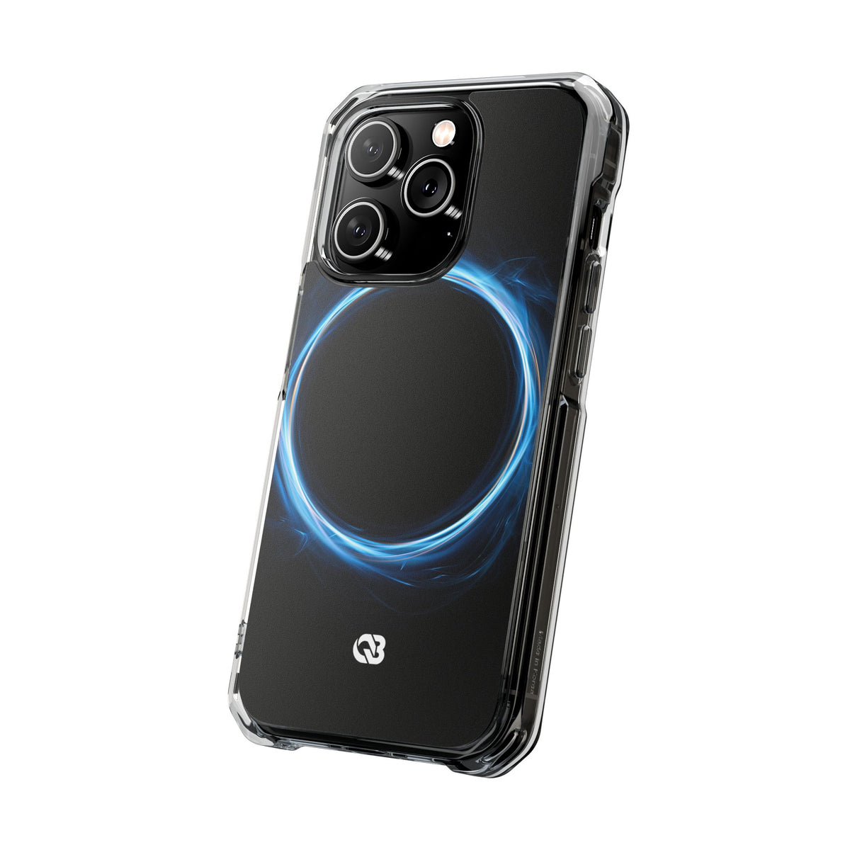 Luminous Corona · Clear Impact Magnetic Phone Case for iPhone · Blue