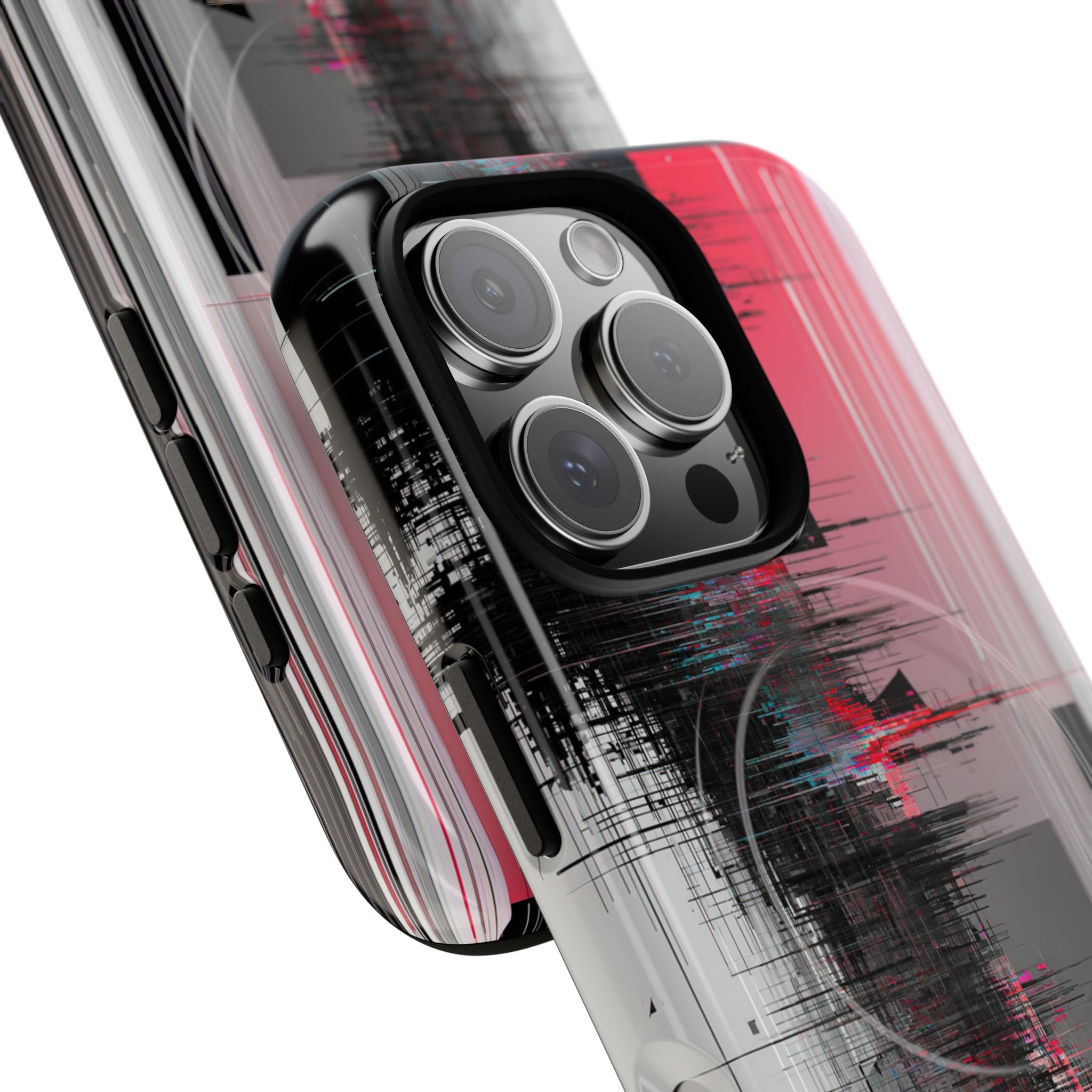 Black Tough 2.0 Magsafe Phone Case for iPhone - Crimson Data Leak