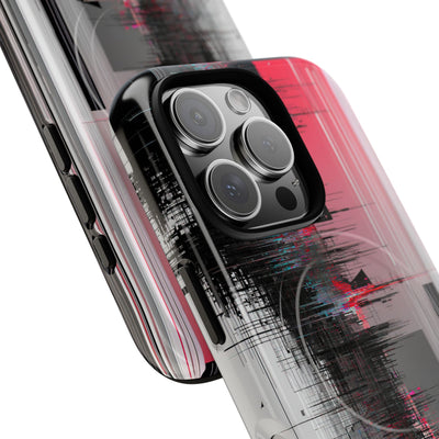 Black Tough 2.0 Magsafe Phone Case for iPhone - Crimson Data Leak