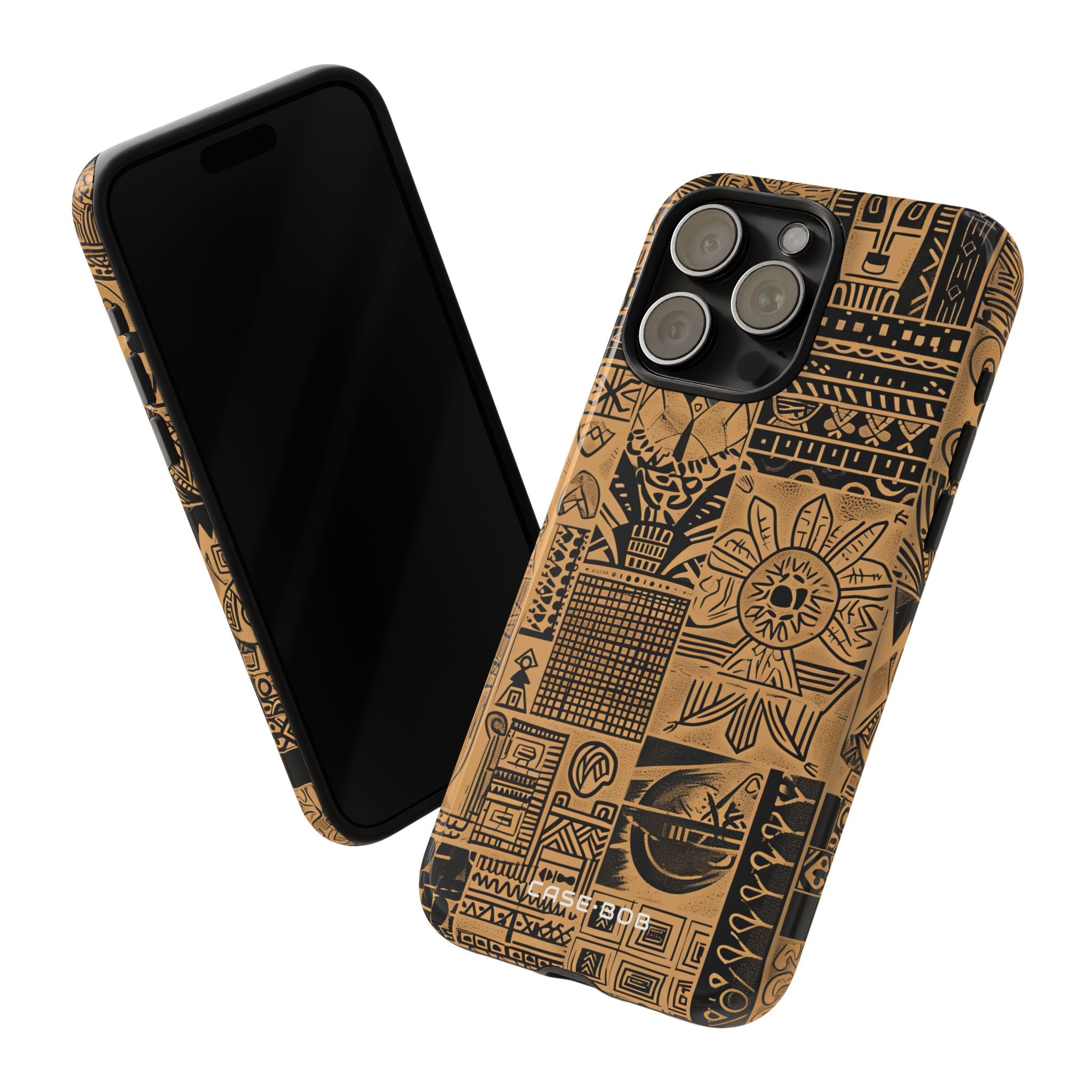 Tribal Faces iPhone 15 Pro Max Cover - Tough