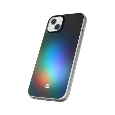 Black Lite Phone Case for iPhone - Electric Prism Grain