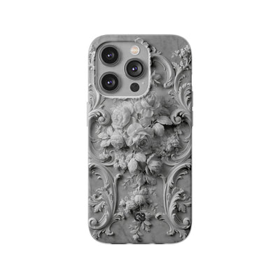 Rococo Marble Rose · Lite Phone Case for iPhone ·  White