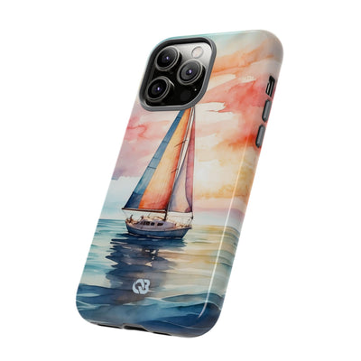 Crimson Horizon Sail · Tough Hoesje voor iPhone