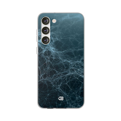 Teal Lite Phone Case for Samsung - Arctic Neural Mesh