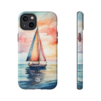 Crimson Horizon Sail · Tough Hoesje voor iPhone