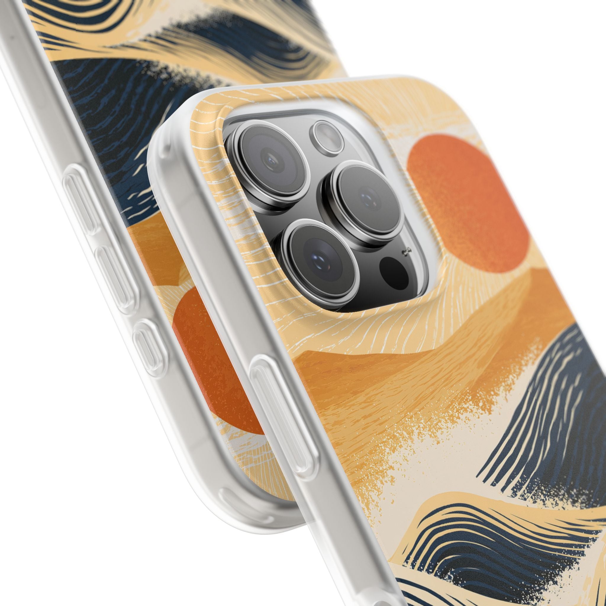 Blue Lite Phone Case for iPhone - Kyoto Cresting Tide