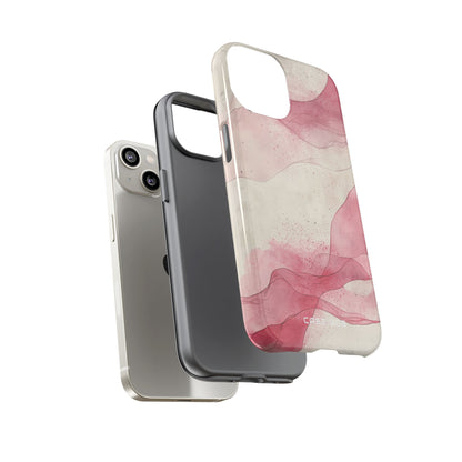 Crimson Waves iPhone 14 Case - Tough