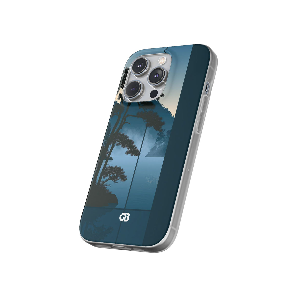 Misty Pine Horizon · Lite Phone Case for iPhone ·  Teal