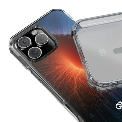 Thermal Aura Pulse · Clear Impact Magnetic Phone Case for iPhone · Blue