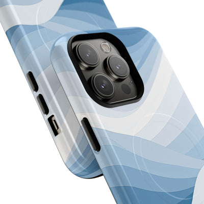 Blue Tough 2.0 Magsafe Phone Case for iPhone - Glacial Indigo Flow