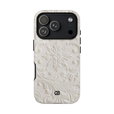 Sculpted Acanthus Relief · Tough Phone Case for iPhone · White