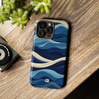 Cobalt Coast Layers · Tough Phone Case for iPhone