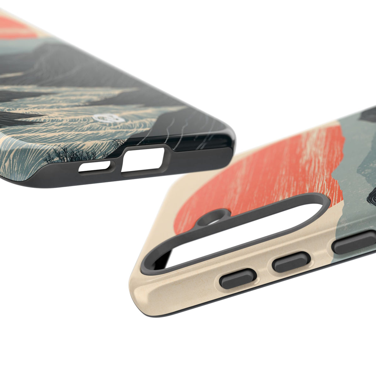 Crimson Ridge Horizon · Tough Phone Case for Samsung · Black