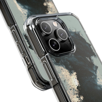 Ashen Dissolution · Clear Impact Magnetic Phone Case for iPhone ·  Black