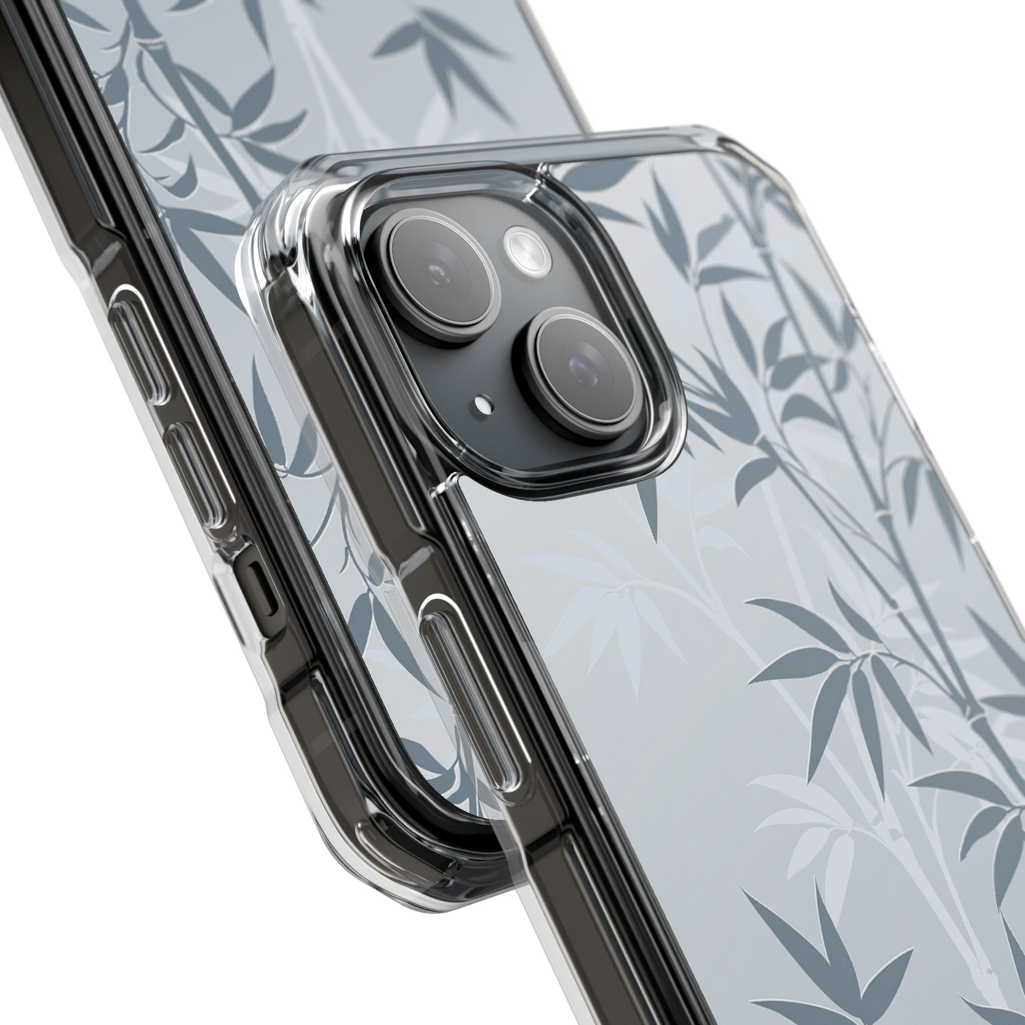 Blue Impact MagSafe Phone Case for iPhone - Slate Bamboo Shadow