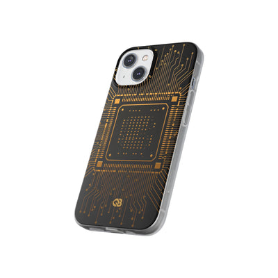 Gold Lite Phone Case for iPhone - Cyber Gold Processor
