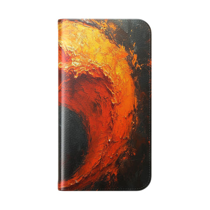 Fiery Yin Yang - iPhone 15 Pro Case - Wallet
