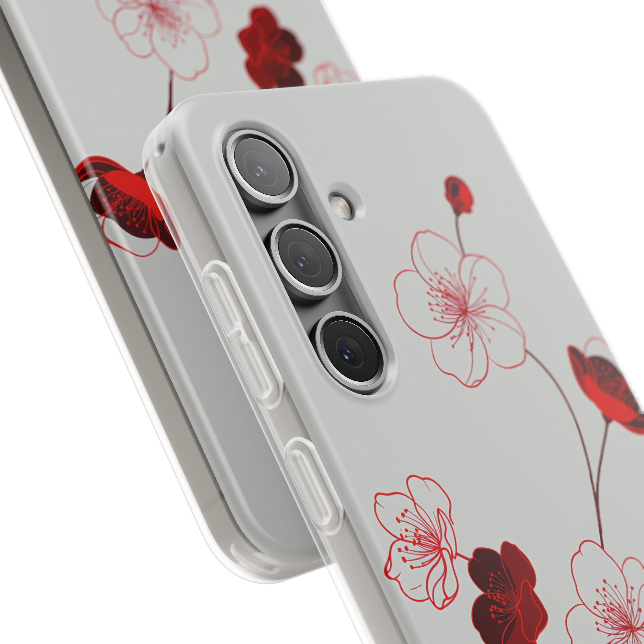Red Lite Phone Case for Samsung - Kyoto Ember Bloom