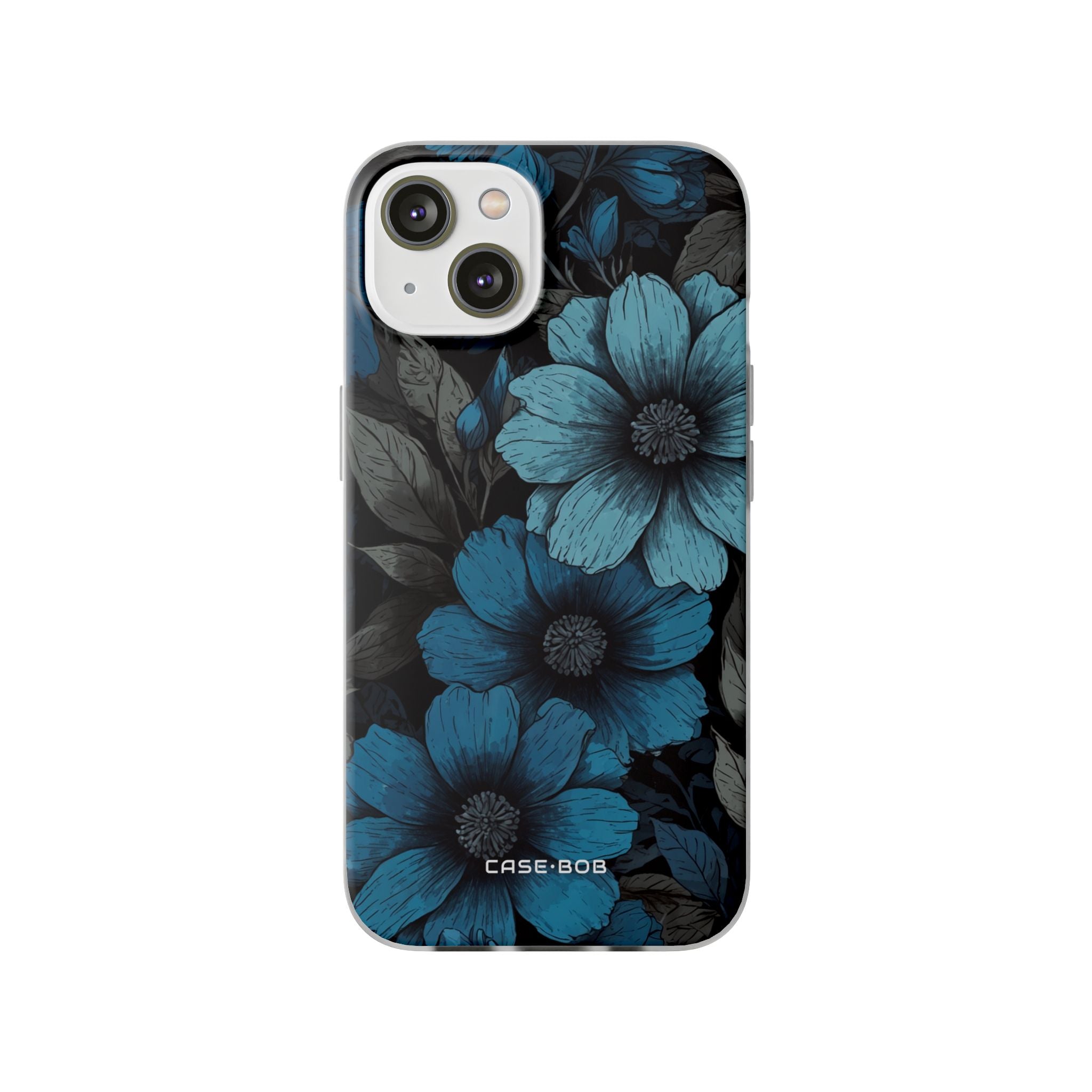 Blue Petal Radiance iPhone 14 Case - Soft
