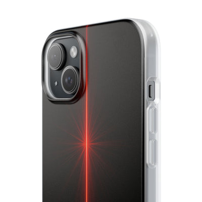 Red Lite Phone Case for iPhone - Crimson Flare Vector