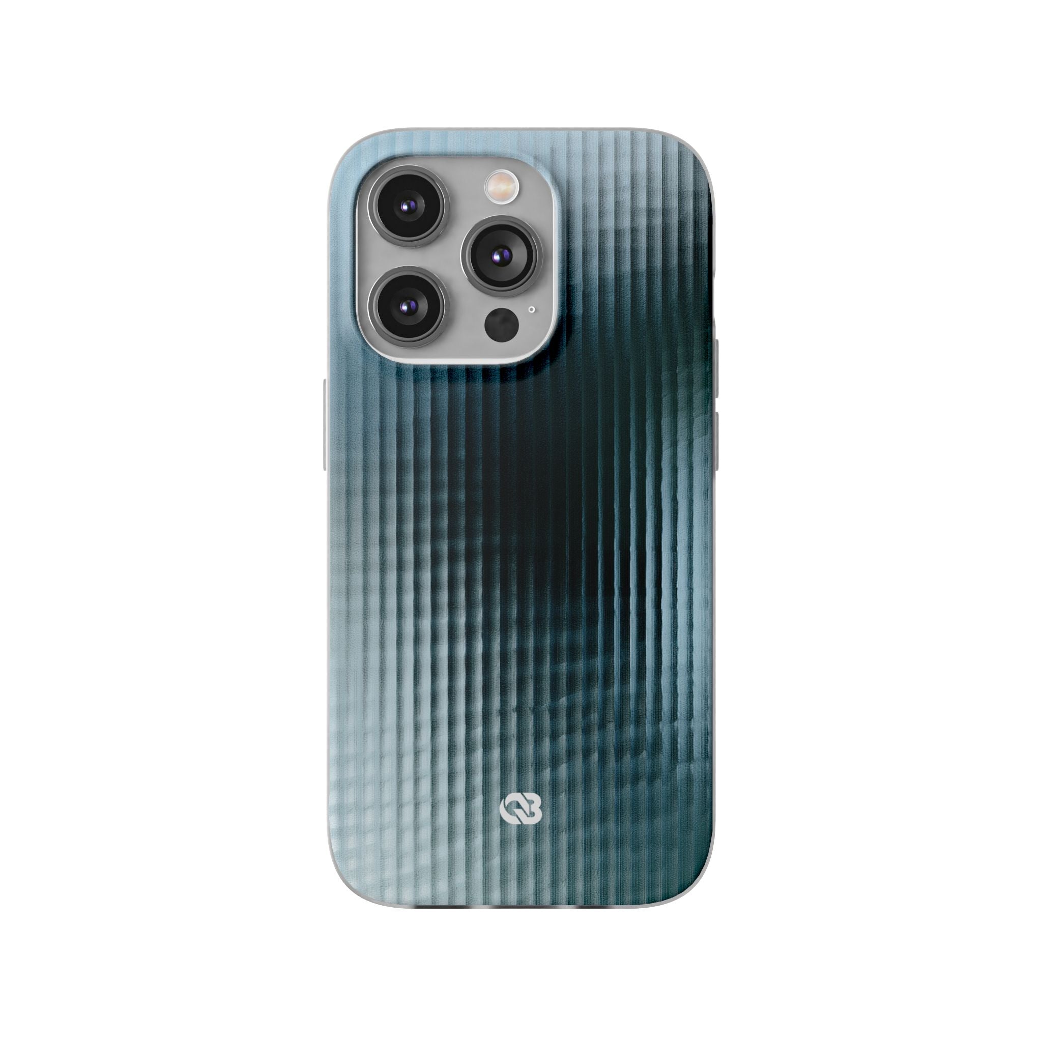 Blue Lite Phone Case for iPhone - Glacial Reeded Glass