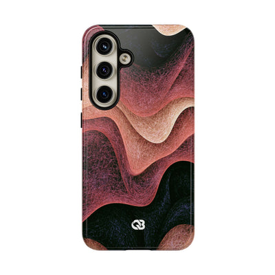 Rose Contour Waves · Tough Phone Case for Samsung · Pink