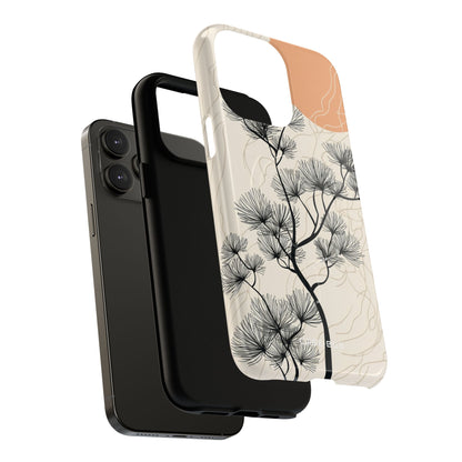 Spiky Tree Sunset iPhone 14 Pro Max Skal - Tough+